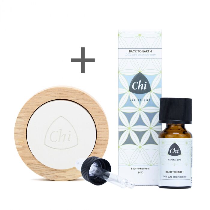 Back to Earth mix olie + GRATIS Aromastone Wood