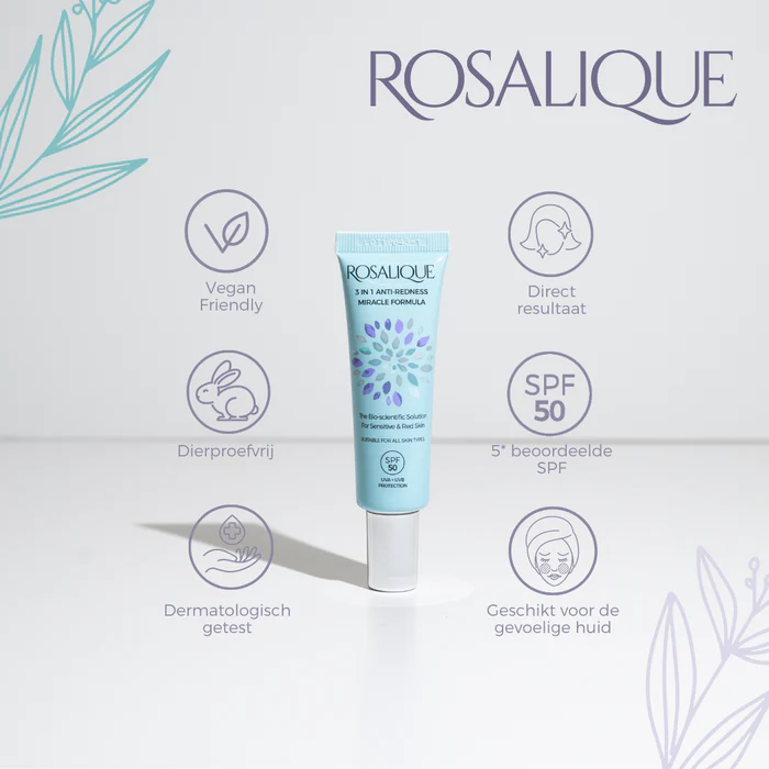 Rosalique 3 in 1 Anti-Redness Miracle Formula SPF50 - Afbeelding 4